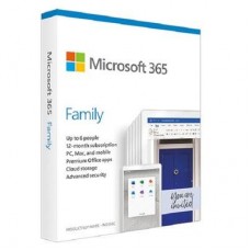 MICROSOFT 365 FAMILY (MEDIALESS. 1 YR SUBSCRIPTION)