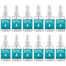 Vital Hand Sanitiser - 12 X 50ml - 70% Alcohol Content