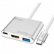 USB Type-C to 4K HDMI+USB3.0+PD Adapter