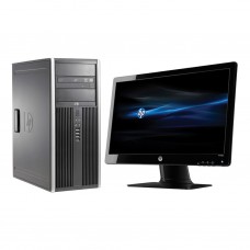 HP 6300 Elite Pro Intel i3 Tower PC + 19" Monitor